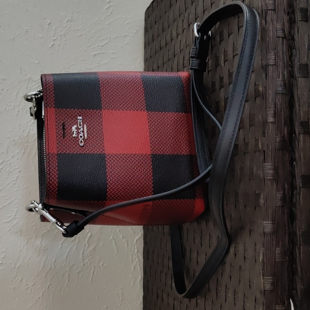 Coach Mini Bucket bag in Buffalo Plaid